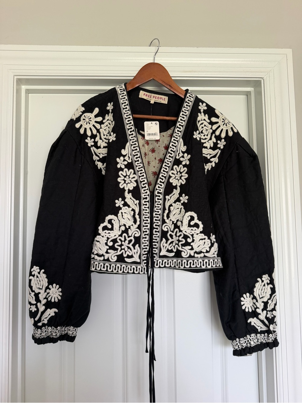free people embroidered jacket
